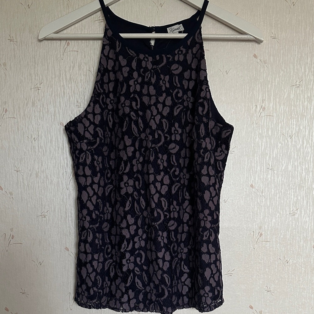 Kismet Purple Lace Tank Top